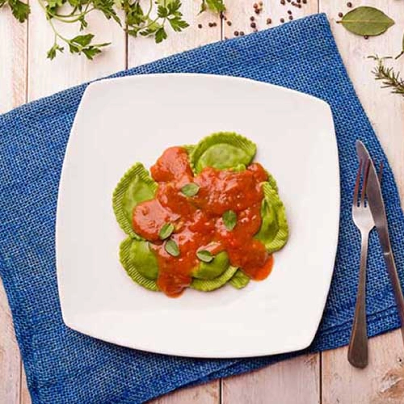 massa verde (recheio mussarela de búfala)
