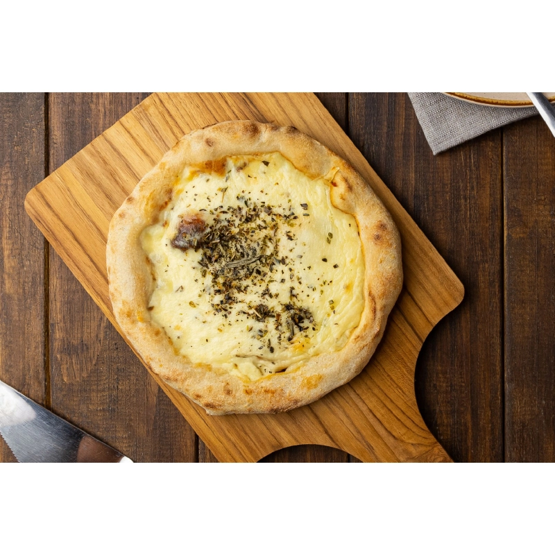 pizza mussarela - longa fermentação