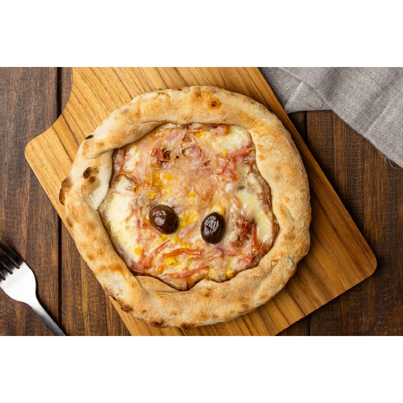 pizza portuguesa - longa fermentação