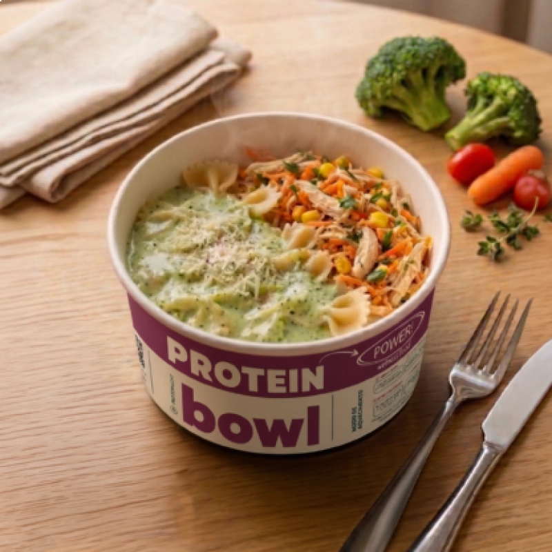 protein Bowl - Farfalle Cremoso com Frango Desfiado