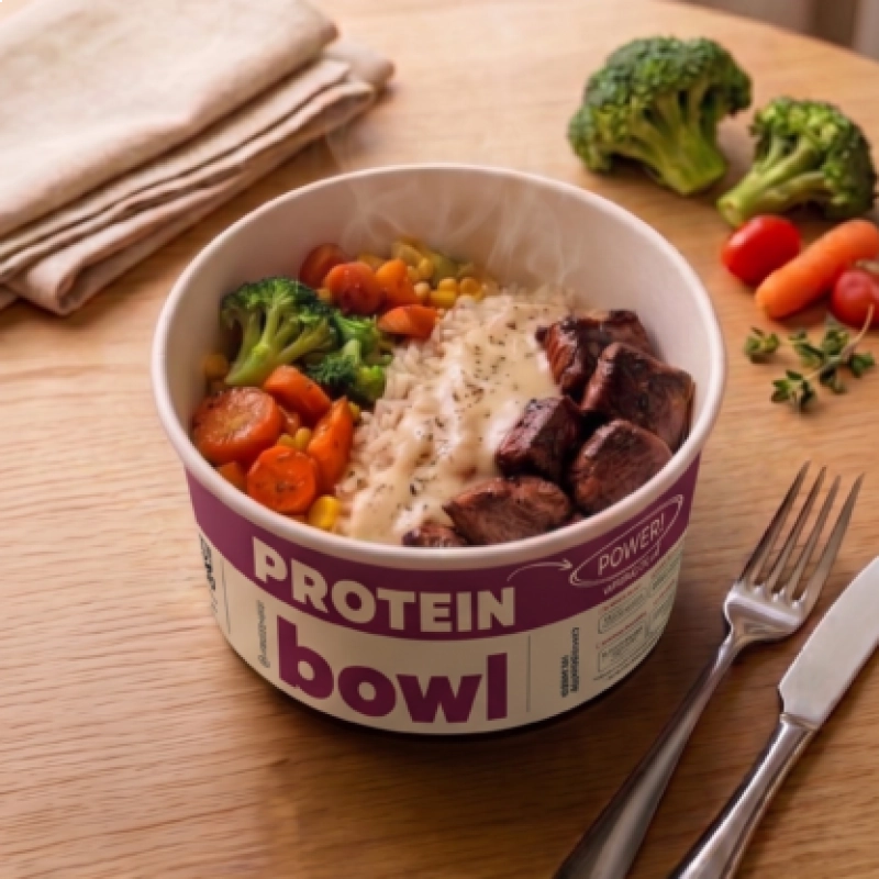 protein Bowl - Mignon ao Molho Mostarda com Arroz e Legumes